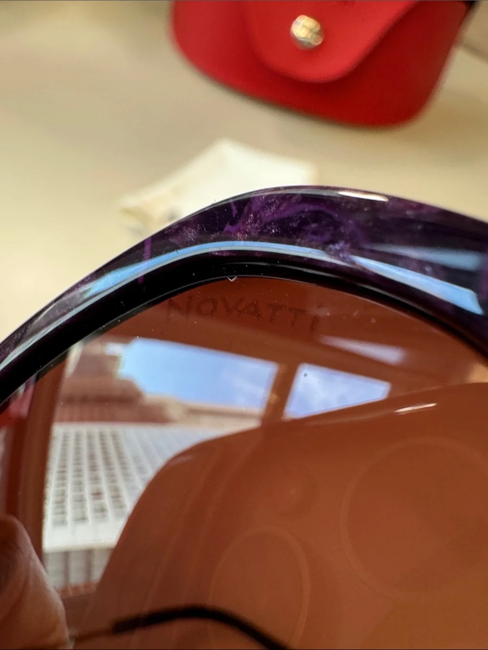 Authentic Novatti Italian Sunglasses in Purple NEW